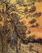 Vincent Van Gogh Pine trees against an evening Sky china oil painting reproduction